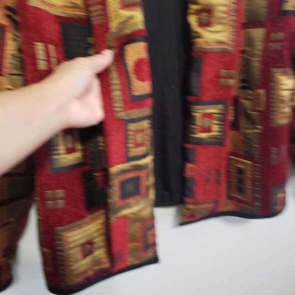 VINTAGE Originals by MRS D open Cardigan/ blazer, Size L - Picture 8 of 17